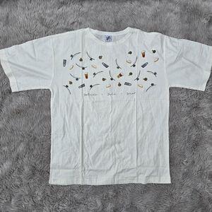 White Graphic T-Shirt with Colorful Design